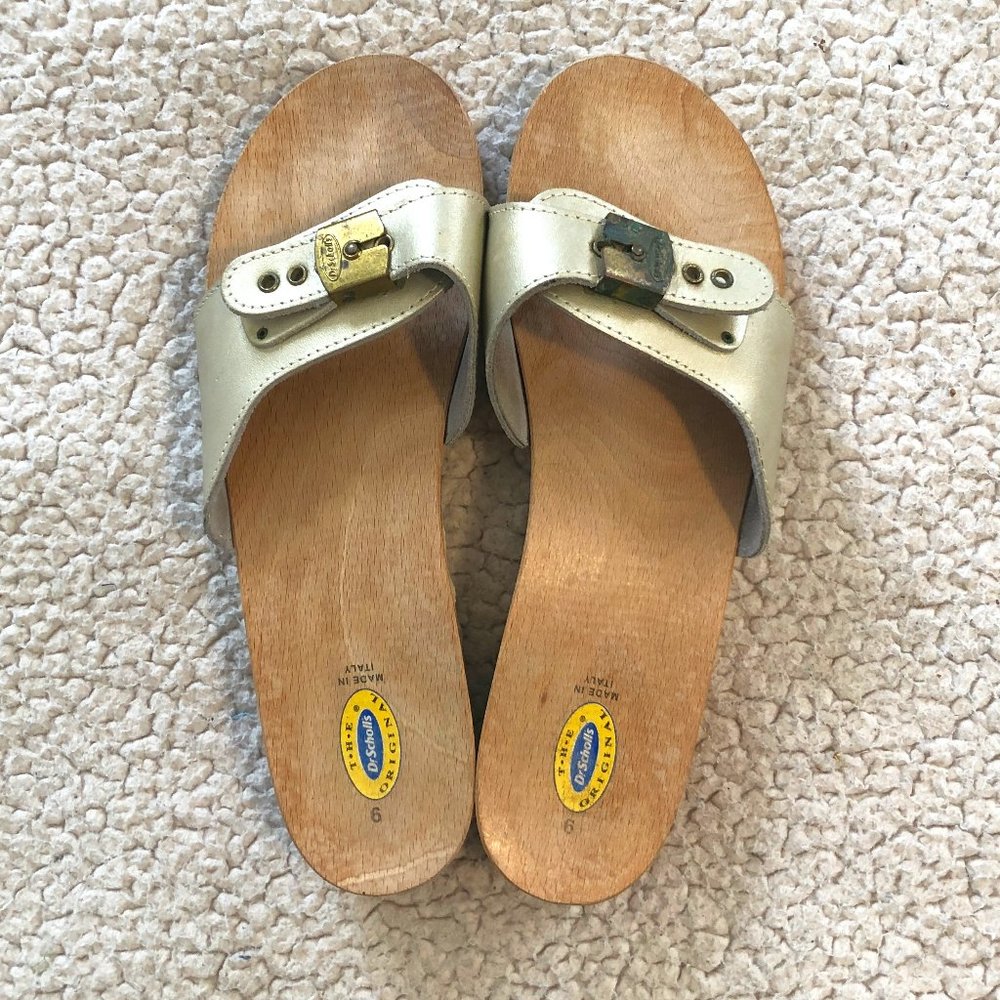 Dr. Scholl's Gold Sandals
